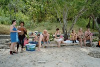 Foto von der Mittagspause am Strand von Menjangan